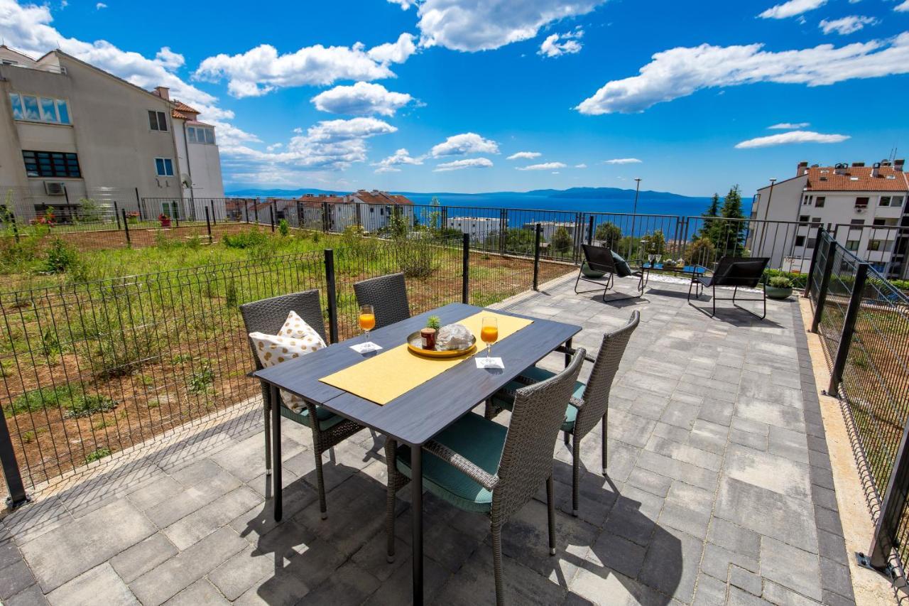 Seaview Apartment „Megan“ With Sunny Terrace Kastav Esterno foto