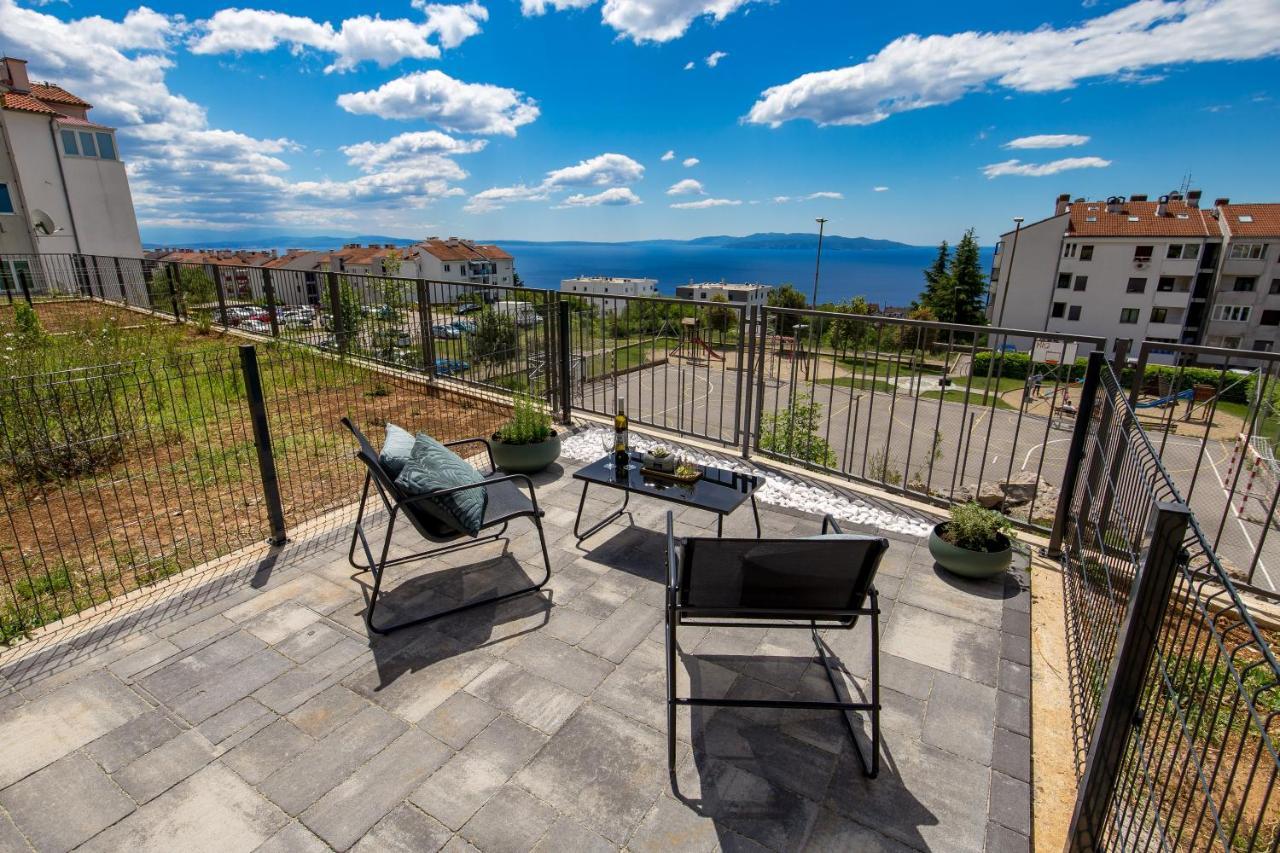 Seaview Apartment „Megan“ With Sunny Terrace Kastav Esterno foto